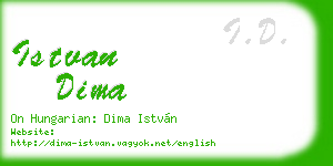 istvan dima business card